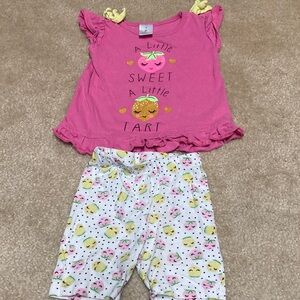 Charming Kids Pajama Set - Pink and White by [Brand]